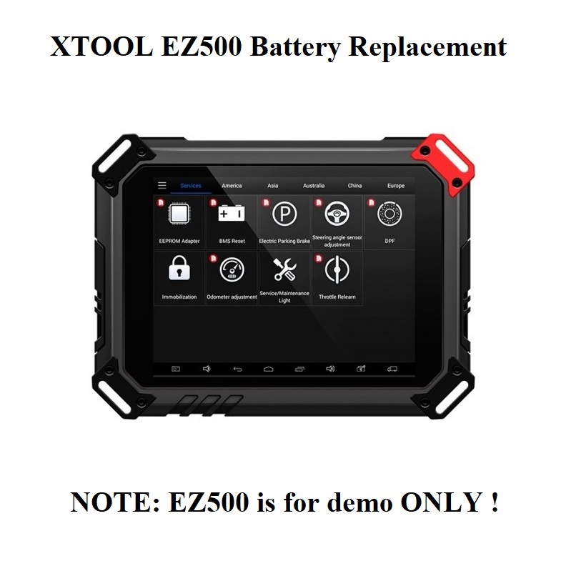 Battery Replacement for XTOOL EZ500 Gasoline EZ500HD Heavy Duty